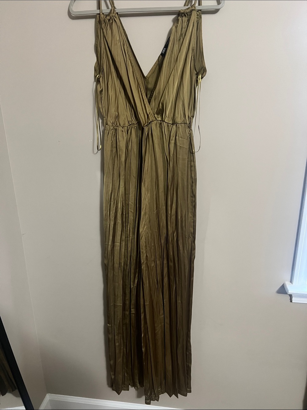 Zara Olive Green Silk Jumper